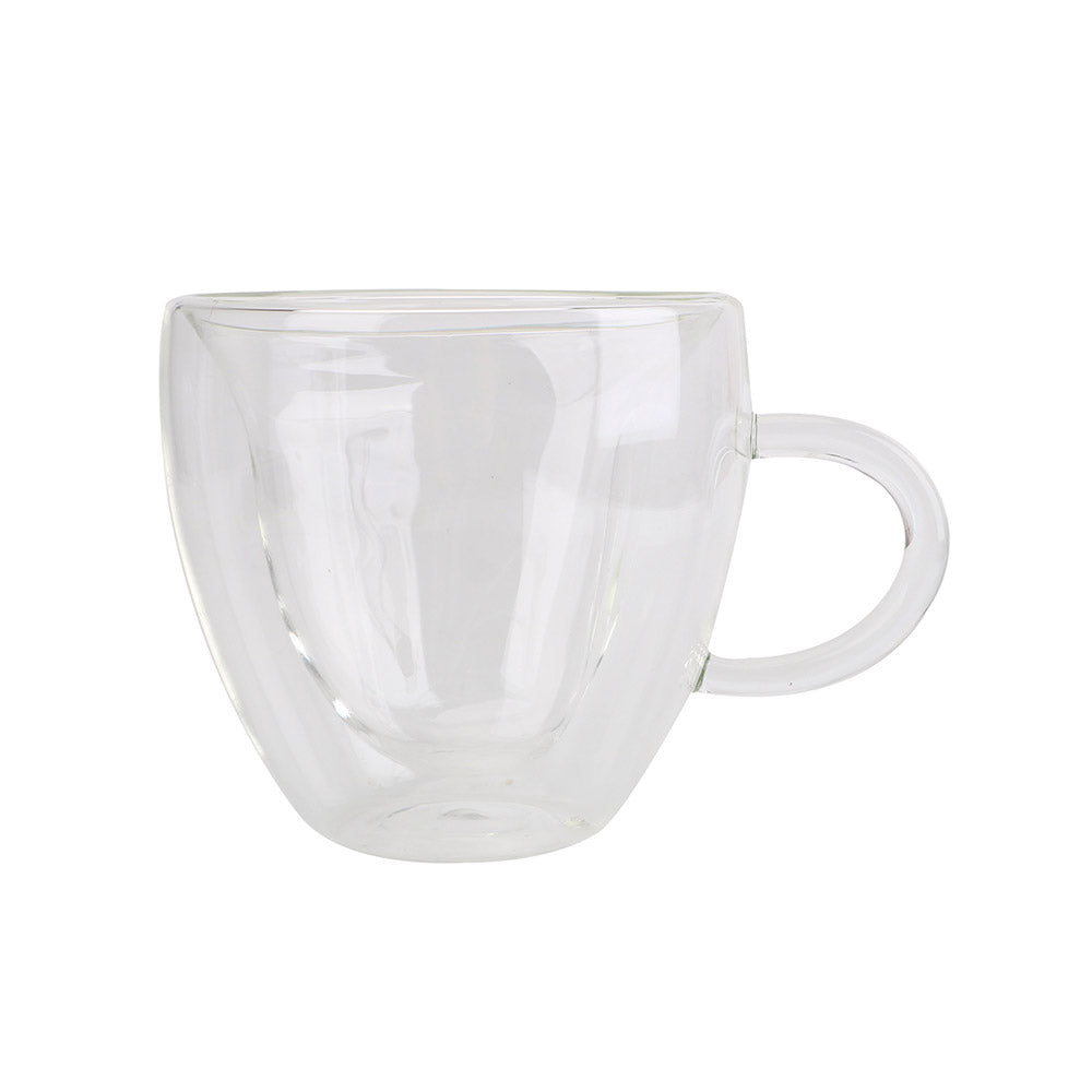 180ml/240ml Heart Love Shaped Tea Beer Mug Juice Cup Coffee Cups Mug Gift Double Wall Glass Mug Heat-Resisting Drinkware
